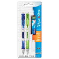 Paper Mate Clear Point #2 0.9 mm Assorted Colors Plastic Mechanical Pencils, 2-Pack