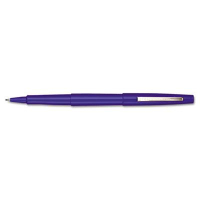 Paper Mate Flair Medium Stick Porous Point Pens, Blue, 12-Pack