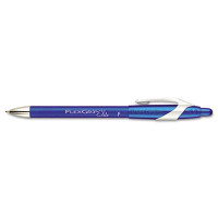 Paper Mate FlexGrip Elite 0.8 mm Fine Retractable Ballpoint Pens, Blue, 12-Pack
