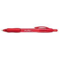 Paper Mate Profile 1.4 mm Bold Retractable Ballpoint Pens, Red, 12-Pack