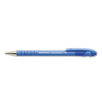 Paper Mate FlexGrip 0.8 mm Fine Retractable Ballpoint Pens, Blue, 12-Pack