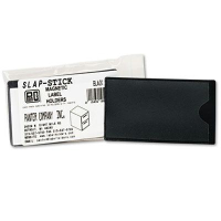 Slap-stick Magnetic Label Holders, Side Load, 4.25 X 2.5, Black, 10/pack
