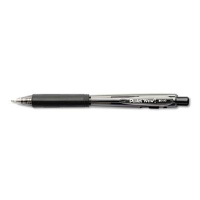 Pentel WOW! 1 mm Medium Retractable Ballpoint Pens, Black, 12-Pack