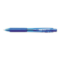 Pentel WOW! 1 mm Medium Retractable Ballpoint Pens, Blue, 12-Pack