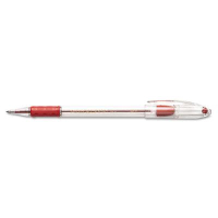 Pentel R.S.V.P. 1 mm Medium Stick Ballpoint Pens, Red, 12-Pack