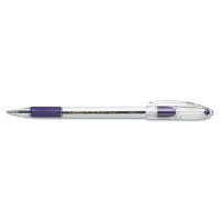 Pentel R.S.V.P. 1 mm Medium Stick Ballpoint Pens, Violet, 12-Pack