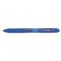Pentel EnerGel X 0.7 mm Medium Retractable Roller Ball Pens, Blue, 12-Pack