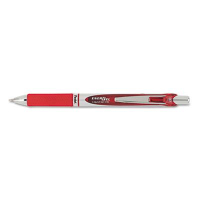 Pentel EnerGel RTX 0.7 mm Medium Retractable Roller Ball Pen, Red