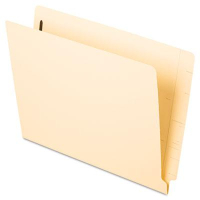 Pendaflex Laminated Spine Straight Cut Tab 1-Fastener Letter Folder, Manila, 50/Box