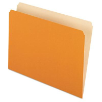 Pendaflex Straight Cut Letter File Folder, Orange, 100/Box