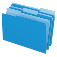 Pendaflex 1/3 Cut Tab Legal File Folder, Blue, 100/Box