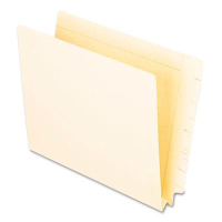 Pendaflex Letter 1-1/2" Expanding Straight Tab File Folders, Manila, 50/Box