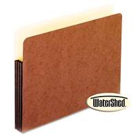Pendaflex Letter 3-1/2" Expansion Straight Tab Watershed Folder, Redrope