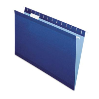 Pendaflex Legal Reinforced Hanging File Folders, Navy, 25/Box