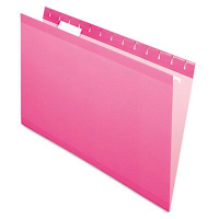 Pendaflex Legal Reinforced Hanging File Folders, Pink, 25/Box