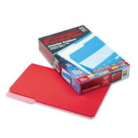 Pendaflex 1/3 Cut Tab Legal Interior File Folder, Red, 100/Box