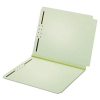 Pendaflex Dual Tab Letter 2-Fastener Pressboard Folder, Green, 25/Box