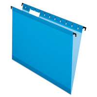 Pendaflex SureHook Letter Hanging Folders, Blue, 20/Box