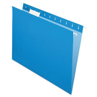 Pendaflex Letter Hanging File Folders, Blue, 25/Box