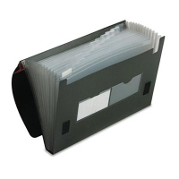 Pendaflex 13-Pocket Letter Expanding Poly Closure File Pocket, Black