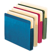 Pendaflex Letter 3-1/2" Expanding Recycled File Pocket, Assorted, 4-Pack