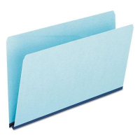Pendaflex 1" Expansion Straight Cut Tab Legal Pressboard Folder, Blue, 25/Box