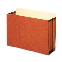 Pendaflex Legal 5-1/4" Expanding Straight Tab Cabinet File Pocket, Redrope, 10/Box