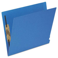 Pendaflex Reinforced End Tab 2-Fastener Letter File Folder, Blue, 50/Box