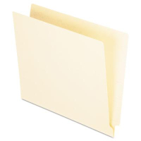 Pendaflex 9-1/2" Front Straight Cut Letter File Folder, Manila, 100/Box