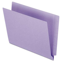 Pendaflex Double-Ply End Tab Letter File Folder, Purple, 100/Box