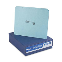 Pendaflex Blank 1/5 Top Tab Letter File Guides, Pressboard, 100/Box