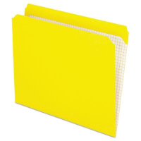 Pendaflex Double-Ply Straight Cut Top Tab Letter File Folder, Yellow, 100/Box