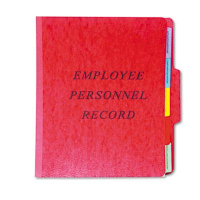 Pendaflex 1/3 Cut Tab Letter Vertical Personnel Folder, Red