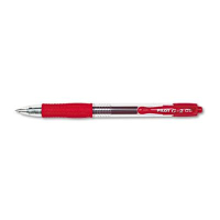 Pilot G2 0.5 mm Extra Fine Retractable Gel Roller Ball Pens, Red, 12-Pack