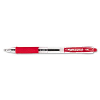 Pilot EasyTouch 0.7 mm Fine Retractable Ballpoint Pens, Red, 12-Pack