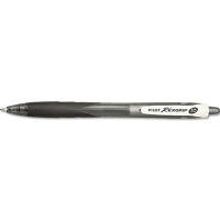 Pilot RexGrip 1 mm Medium Retractable Ballpoint Pens, Black, 12-Pack