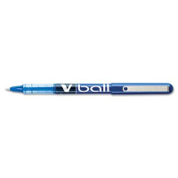 Pilot VBall 0.5 mm Extra Fine Stick Roller Ball Pens, Blue, 12-Pack