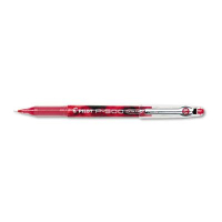 Pilot P-500 0.5 mm Extra Fine Stick Gel Roller Ball Pens, Red, 12-Pack