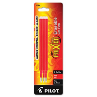 Pilot Refill for FriXion Erasable Gel Ink Pens, Red Ink, 3-Pack