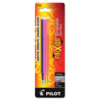 Pilot Refill for FriXion Erasable Gel Ink Pens, Assorted Ink, 3-Pack
