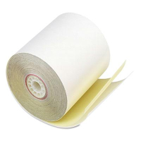 PM Company 3" X 90 Ft., 50-Pack, 2-Ply White/Canary POS/Calculator Rolls