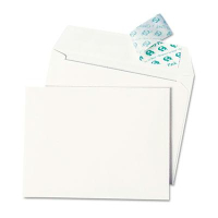 Quality Park 4-3/8" x 5-3/4" Contemporary #5-1/2 Redi-Strip Greeting Card Envelope, White, 100/Box