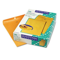 Quality Park 12" x 15-1/2" #110 Clasp Envelope, Brown Kraft, 100/Box
