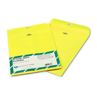 Quality Park 9" x 12" #90 Fashion Color Clasp Envelope, Yellow, 10/Pack