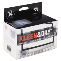 Read Right Kleen & Dry Screen Cleaner Wet Wipes Box, 14 Wipes