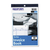 Rediform 5-1/2" x 7-7/8" 50-Page 2-Part Carbonless Invoice Book