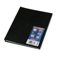 Rediform Blueline NotePro 8-1/2" X 11" 100-Sheet College Rule Wirebound Notebook, Black Cover