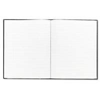 Rediform Blueline Executive 8-1/2" X 11" 75-Sheet College Rule Notebook, Black Cover