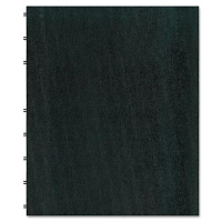Rediform Blueline MiracleBind 9-1/16" X 11" 75-Sheet College Rule Notebook, Black Cover