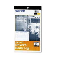 Rediform 5-3/8" x 8-3/4" 31-Page 2-Part Carbonless Driver's Daily Log
